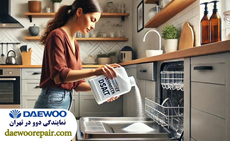 نحوه پر کردن نمک ماشین ظرفشویی دوو