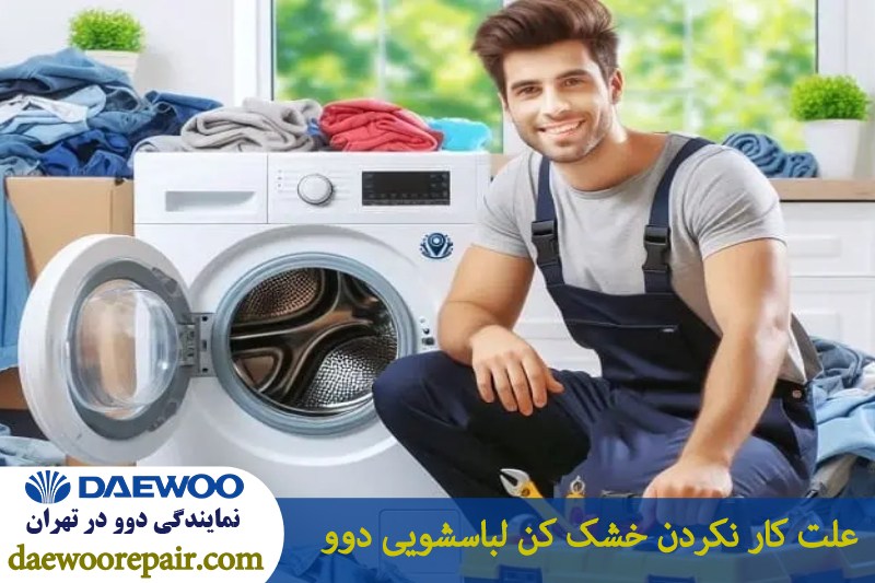 کار نکردن خشک کن لباسشویی دوو 